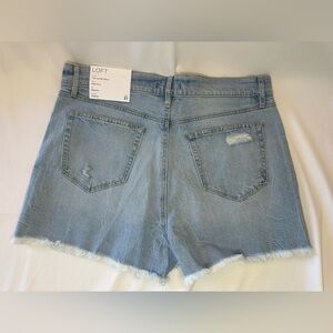Loft Shorts Womens 31 The Cut Off Light Wash Denim NEW *